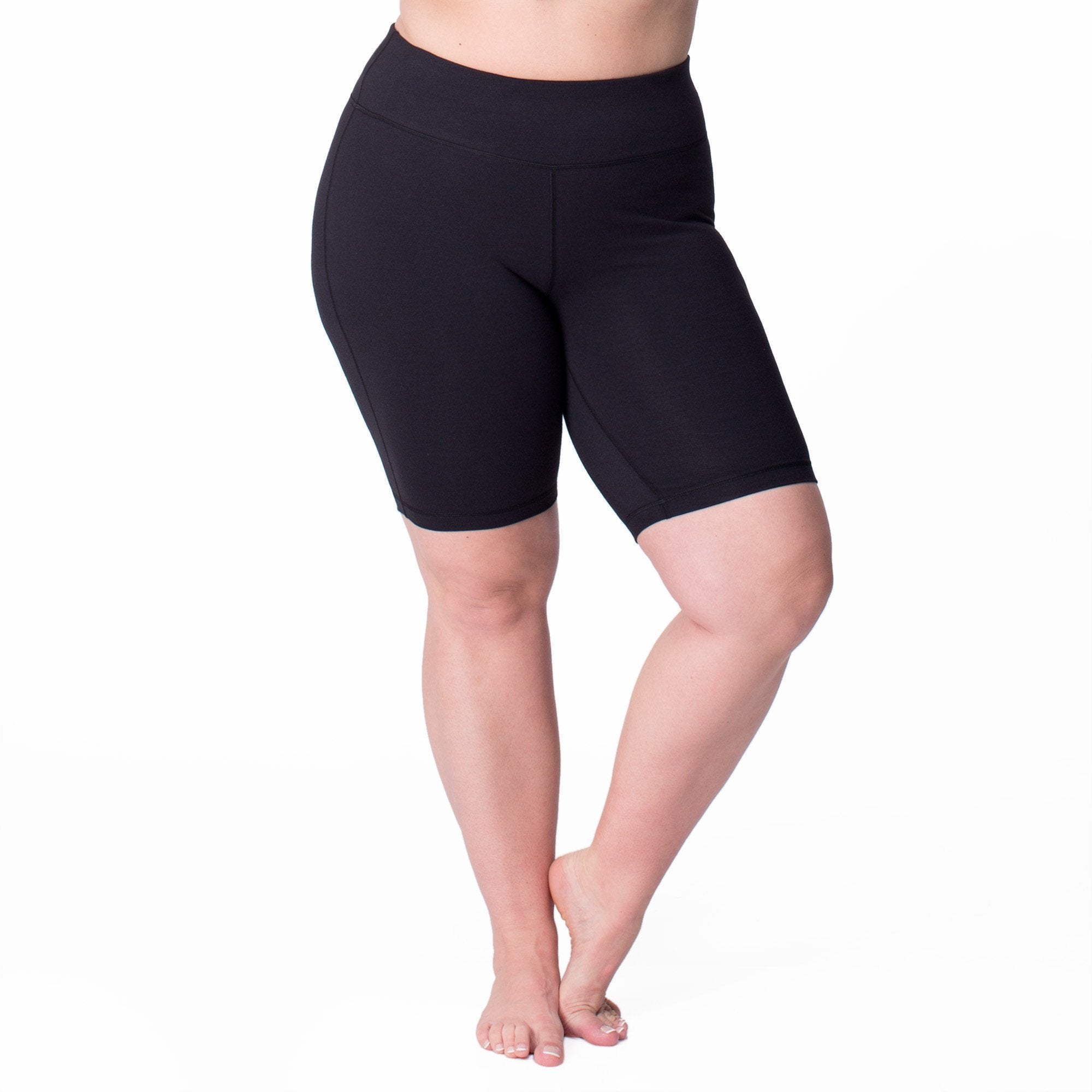 Curve Basix Bike Short - Rainbeau Curves, , activewear, athleisure, fitness, workout, gym, performance, womens, ladies, plus size, curvy, full figured, spandex, cotton, polyester - 1